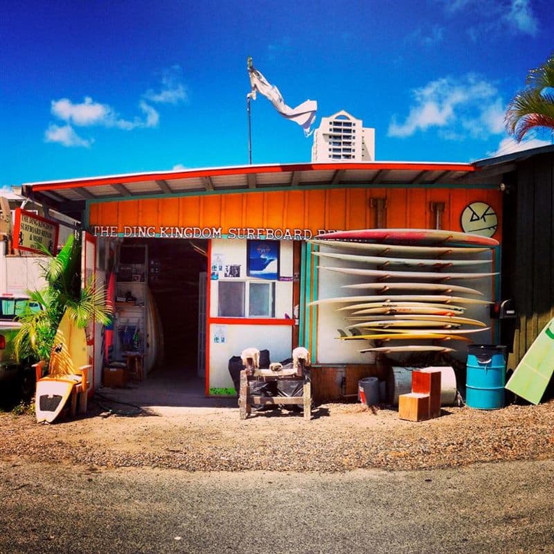 The Ding Kingdom Surfboard Repair workshop