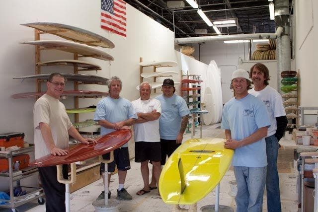 Alan Beels Surfboard Services workshop